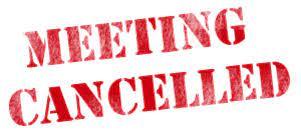 ZB meeting Cancelled